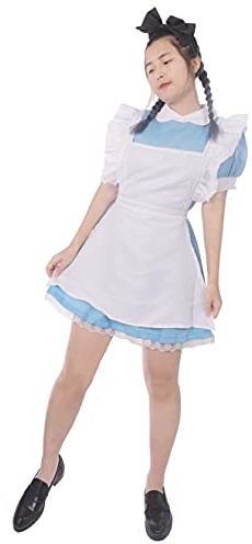 CoolChange Dienstmädchen Cosplay Kostüm mit Schürze und Haarreifen (S)