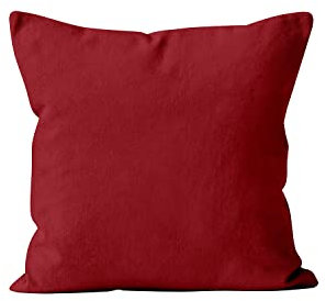 Soleil d'ocre Federa per Cuscino, Poliestere, Rosso, 40 x 40 cm