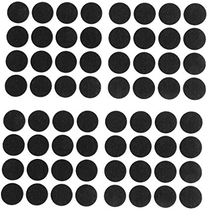 sourcing map Sessel Schreibtisch Beine Bodenschutz Möbel Filzgleiter Kissen 18mm Durchmesser 64 Teile Schwarz DE de