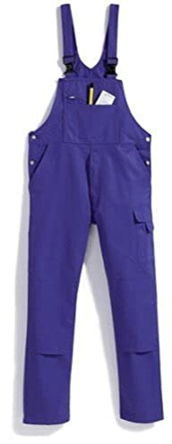 BP Workwear Basic 1482-060-13 Latzhose - Stoffhosenträger mit Gummieinsatz - Taschen für Knieschoner - Reine Baumwolle - Normale Passform - Größe: 64 - Farbe: königsblau