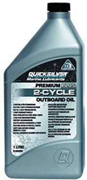 Quicksilver - 858026QB1 Premium Plus 2-Takt TC-W3 Öl für 2-Takt Mercury, Mariner, Force, Mercury Jet Drive Außenbordmotoren und Mercury Sport Jet Motoren, 1 Liter