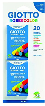 Giotto set 2 astucci con 10 gessetti colorati