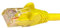 World of Data 0.25m YELLOW CAT5E (enhanced) Network Cable - Ethernet - LAN - Patch - Internet - Broadband - Router - Hub - Modem -10/100