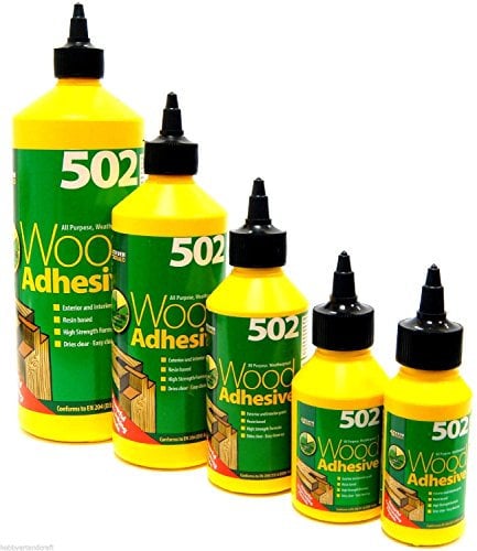 Wood Glue Wood Adhesive Glue Weatherproof Super Strong Transparent Quick Dry New (1 Litre)