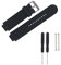 WEINISITE Armband für Garmin Forerunner 235, Weiches Silikon Ersatzarmband Sport Armbänder Atmungsaktiv Uhrenarmbänder für 230/220/620/735 (Schwarz)