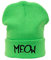 Winter Beanie Mütze Hat MEOW Bad Hair Day HATS Cap Fashion Ski Snowboard Morefazltd (TM) (Meow1 neon green black)