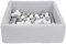 Velinda Piscine a balles pour Enfant, Dimensions: 90x90 cm, Aire de Jeu + 150 balles (Couleurs des balles: Blanc,Gris)