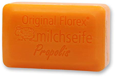 Florex Schafmilchseife - Propolis Luxus - süß duftende Seife mit Extrakt vom Honig spendet intensive Feuchtigkeit 100 g
