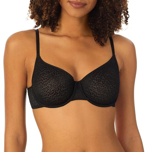 DKNY Damen Women's Active Comfort Wirefree T-Shirt Bra Sport-BH, Undurchsichtige, Schwarz, 65D