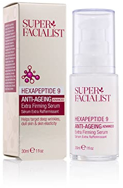Super Facialist Hexapeptide 9 Anti-Ageing Advanced Extra Firming Serum - Anti Ageing Face Cream to Increase Elasticity, Target Deep Wrinkles & Dull Skin, Vegan Friendly, 30 ml