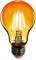 SYLVANIA Retro LED Lampe Helios Chroma A60, LED Lichterketten, E27 Sockel, 4 Watt / 380 Lumen, 10.000h Lebensdauer, Klarer Kolben, Birnen Form, 106mm Höhe, 60mm Durchmesser, 1 Stück, Lichtfarbe Orange