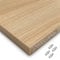 X57 Einlegeboden Regalboden Holzboden 19mm nach Wunschmaß max. 700mm breit x 600mm tief Zuschnitt Anfertigung 2mm Umleimer ABS Kante (Eiche)