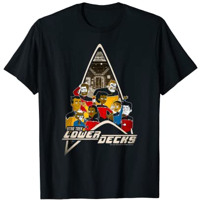 Star Trek: Lower Decks Full Crew Poster T-Shirt