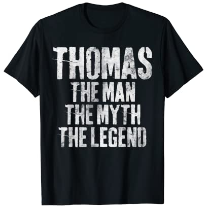 Personalisiertes Hemd Thomas The Man The Myth The Legend T-Shirt