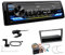 JVC KD-X472DBT 1-DIN Autoradio Bluetooth USB inkl DAB Antenne Einbauset passend für Opel Corsa C 2004-2006 Charcoal-metallic