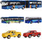 VBACALA Set Giocattolo con Autobus Urbano, per l'Aeroporto, Articolato Metropolitana e Mini Pickup Camion - Funzione Pull-Back Veicoli Giocattolo Bambini Regalo di Natale