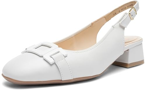 ara Damen Graz Pumps, Weiss, 42 EU Weit