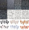Nagelaufkleber Set, 8 Blatt Nagelsticker für Erwachsene 3D Selbstklebende Schmetterling florid Linie Nagelsticker Tiere Pflanzen Art Nail Sticker Nail Sticker Set Nagelkunst für Kinder Frau Mädchen