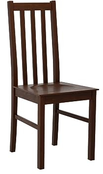 Mirjan24 Esszimmerstuhl Bednir X DR, B:43 x H:94 x T:46 cm, Rahmen aus Buchenholz, Sitzfläche aus Holz, Stuhl für Arbeitszimmer Esszimmer Küchenstuhl Wohnzimmerstuhl (Nuss)