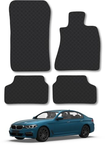 Fits BMW 5 Series (2017-2024) Car mats Compatible Accessories Rubber 3mm
