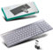 Wireless Bluetooth Keyboard Rechargeable, 2.4Ghz USB Multi-Device Ultra Slim Universal Full Size Compact Quiet Computer Keyboard Compatible with iPad,Flat,Mac,PC,Microsoft,Desktop,Laptop,Tablet