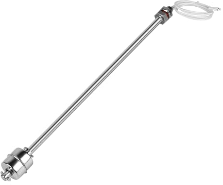 EXLECO Interruttore a galleggiante in acciaio inox, 300 mm, sensore verticale del livello dell'acqua M10, regolatore del livello dell'acqua 0 ~ 230 V, sensore di livello del liquido per pompa