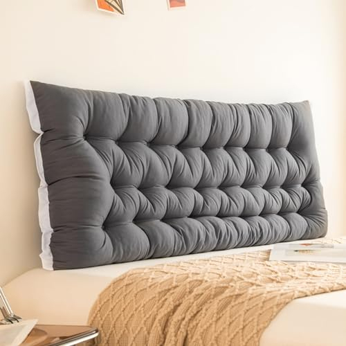 MZYZPPBD Rückenlehne Bett Kissen Lesekissen Für Bett Sofa Bequem Und Weich Lendenkissen Kopfstütze Fürs Bett Kopfteil Mit Abnehmbarem Bezug Für Schlafzimmer Mit Tatami-Sofa,L,200 x 10 x 50 cm