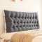 MZYZPPBD Rückenlehne Bett Kissen Lesekissen Für Bett Sofa Bequem Und Weich Lendenkissen Kopfstütze Fürs Bett Kopfteil Mit Abnehmbarem Bezug Für Schlafzimmer Mit Tatami-Sofa,L,200 x 10 x 50 cm