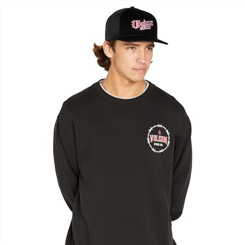Volcom Cheese Mesh Trucker Hut für Herren, Black Ice, Einheitsgröße