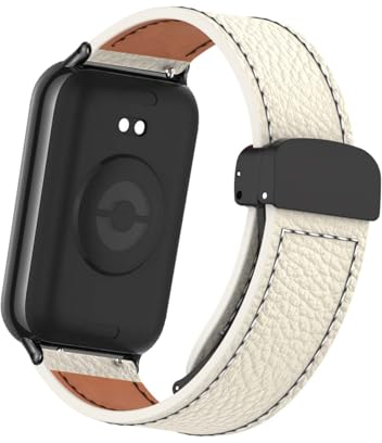 KUWAI Armbänder für OPPO Watch Free ArmBand, PU Leder Magnetisch Armbänder mit OPPO Watch Free ArmBand für Herren Damen Armband mit OPPO Watch Free (F)