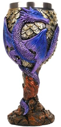 Gobelet de Dragon, Calice de Dragon - Calice à vin Dragons médiévaux en Acier Inoxydable | Gobelets médiévaux créatifs et Polyvalents pour Boire ou se Rassembler quotidiennement