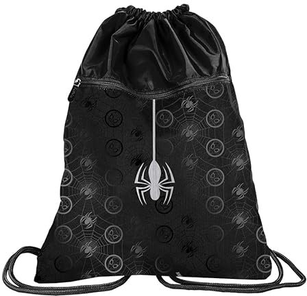 PASO Unisex Kids Spiderman Sporttasche mit Kordelzug, Mehrfarbig