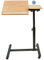 HUOLE Stehpult Höhenverstellbarer Schreibtisch/Mobiler Stehtisch mit 4 Rollen, Steh-Sitz Schreibtisch mit Rädern, Überbett-Tisch für Wohnzimmer, Max 15KG,60 * 34,5 * 58-90cm (holzfarbe)