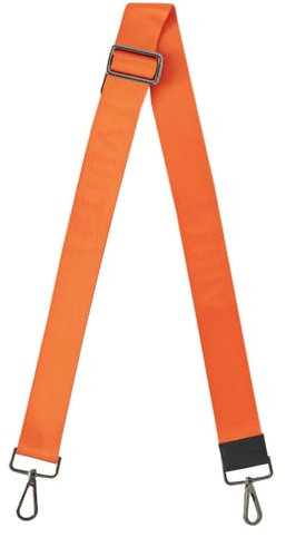 VINT+ Taschengurt zum Wechseln – Tragegurt Schultergurt für Taschen Handtaschen Shopper Bags und Sporttaschen – 120cm Lang Verstellbar und Rostfrei | Farbe: Orange