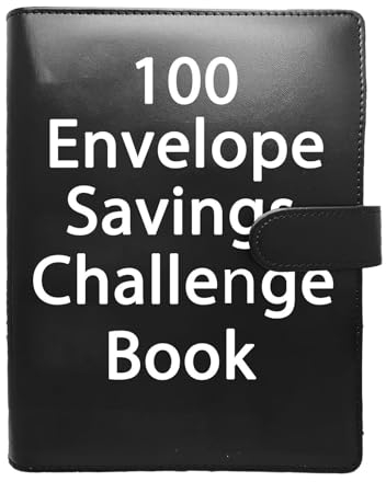 100 Envelope Saving Challenge | 100 Umschlag Geld Sparen Challenge | Sparbuch für Geld Challenge | 5 Geldspar Ordner Booklet | Geldspar Binder Budget Planner Leicht zu Sparen €5050