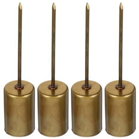 ABOOFAN Porte-Bougie De NoëL en MéTal avec Pique Ensemble De 4 Bougeoirs Coniques pour DéCoration Sapin Et Centre De Table Festif Accessoires De FêTe Polyvalents Et Pratiques