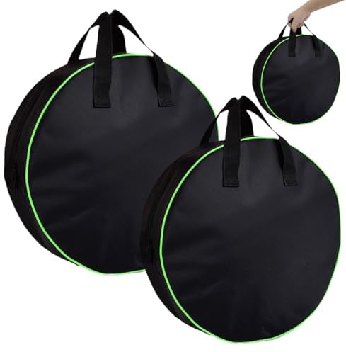 Cartlant 2Pcs Camping EV Charging Cable Bag, 1680D Waterproof Large Capacity Electric Hook Up Organiser Lead Reel Tidy Bag, Charger Storage Case for Hose Car Boot Campervan Caravan Motorhome