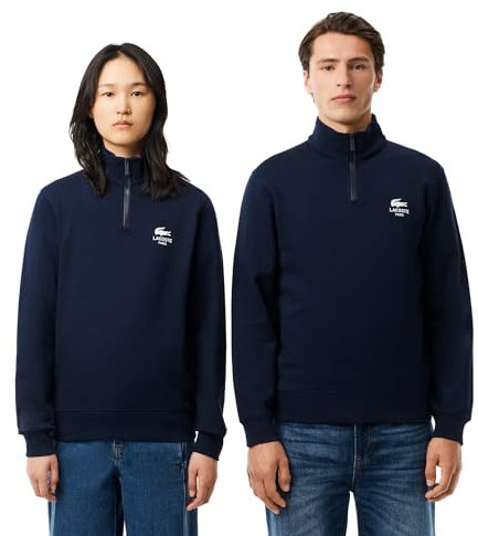 Lacoste Sweat-shirt unisexe adulte SH2735 (lot de 1), Bleu marine, M
