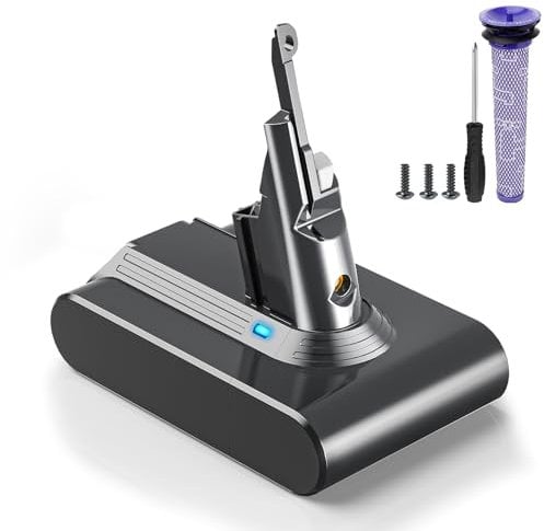 Dyeetic Batteria per Dyson V7,Compatibile con Dyson V7 Animal/Fluffy/Motorhead/Trigger/SV11 con 1 filtro e 1 Cacciavite