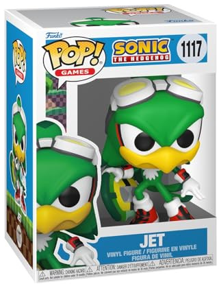 Funko POP! Games: Sonic the Hedgehog - Jet the Hawk | Offizielles Gaming Merch - Vinyl Sammelfigur als Regal Deko - Geschenkidee zum Geburtstag für Fans und Sammler