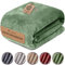 Luxoon Fleecedecke Flauschig Warm Winter – Kuscheldecke für Gemütliche Winterabende, Ultra Weich und Wärmend, Ideal für Sofa und Bett, 100% Polyester, Farbe 1er Pack 150x200cm, Salbei Grün