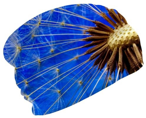 Beanie-Mütze für Damen und Herren, Unisex, dehnbare Schädelmützen, weicher Samt, Wintermütze, Beanie zum Laufen, Radfahren, Natur Pusteblume Pflanze, multi, Einheitsgröße