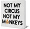 Holzschild mit Aufschrift Not My Circus Not My Monkeys, lustiges Schreibtischschild, Geschenk für Frauen und Männer