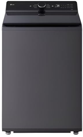LG 5.5 cu. ft. Smart Top Load Washer in Matte Black with Impeller, eZDispense and Faucet Water and LCD Digital Dial Control
