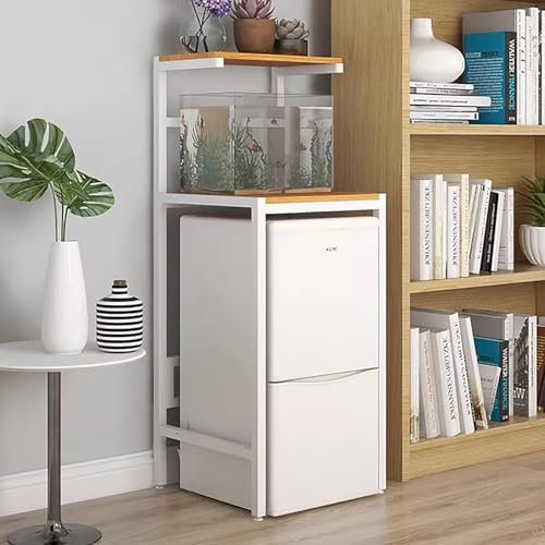 Elitix Mini-Kühlschrankständer Kompakter Kühlschrankständer und -Schrank für Wohnheim Oder Pflegeheim, Kaffeebarregal für Schlafzimmer/Minikühlschrank, Robustes Lagerregal Fürs Büro(Style3,S)