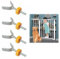 4 Stück Y Spindel Für Treppenschutzgitter,Safety First Treppenschutzgitter,Treppengitter, Y-Spindel Druckschrauben M10 Für Sicherheitstüren,Kindertüren,Treppenschutztüren,Geeignet Für Babys,Hunde