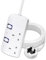 Extension Lead with Individual Switches 3 Metre Heavy Duty Extension Cord, 13A Fused UK Plug, Wall Mountable Power Stripp, 2 Way Plug Sockets