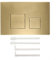 Replacement Dual Flush Plate,For GEBERIT Sigma01 Sigma20 Sigma21 Sigma30 Sigma50 UP300 Models(Brushed Gold)