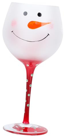 VALICLUD Verre à Vin Créatif De Noël à Pied En Verre Peint à La Main Décoratif Multicolore Pour Bar Et Fête Présent Festif Et Décoration De Table