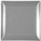 H&H Boston Set 6 Piatti Piani, Stoneware, Grigio, Quadrato, 24x24 cm
